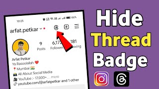 How To Hide Thread Badge On Instagram | Thread Badge Remove Kaise Kare