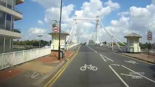 Crossing The Albert Bridge London