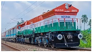 NFR First International Train MITALI Exp With SGUJ First TRICOLOUR Locomotive WDP4B Named as HEERAK