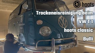 Unterboden Trockeneisstrahlen VW T1 Bulli Oldtimer, Auto Trockeneisreinigung Mochow dry ice blasting