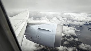 Air Canada BOEING 787-9 Cloudy LANDING into YVR Vancouver Airport