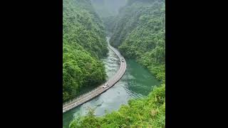 The Shiziguan floating bridge in China is an awe inspiring attraction #shorts