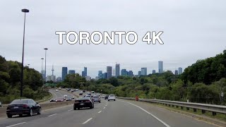 [4K]🇨🇦Driving into Downtown Toronto from Don Valley Parkway Sep 22