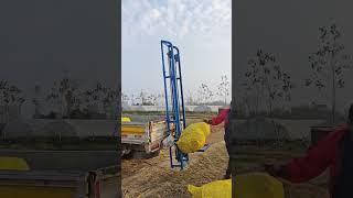 The hoist can load the truck while moving, which is convenient for trailer and fast for loading