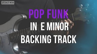 Pop Funk in E Minor - Guitar Backing Jam Track