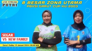 🔴LIVE 8 BESAR KETUA UMUM PBVSI CUP 2023 ZONA UTAMA (PI) - SEGAR 🆚️ NEW FAMILY