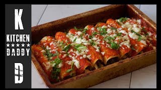 Chicken & Poblano Chili Enchiladas | Kitchen Daddy