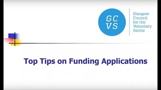 GCVS Top Tips on Funding Applications