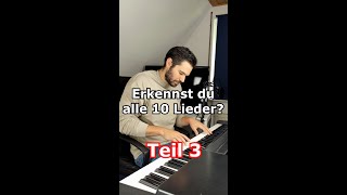 Erkennst du alle 10 Lieder? #3 | TikTok Songquiz 21-30 | Piano Medley