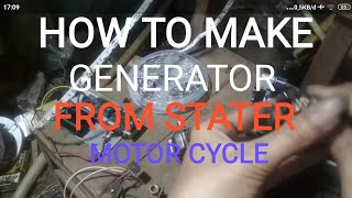 HOW TO MAKE generator magnet FROM dinamo STATER