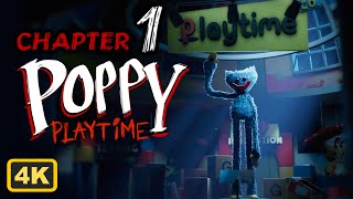 Poppy Playtime Chapter 1 Full Game 4K (No Deaths) / All Collectibles (VHS) #gaming #poppyplaytime