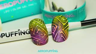 Aeropuffing Nail Art Tutorial: Celtic Embossed Nail Art