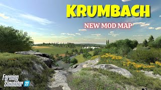 "KRUMBACH" FS22 Map Tour/Review | New Mod Map | Farming Simulator 22 | PS5