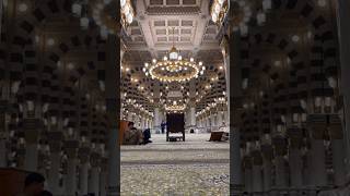 The morning call to prayer at the Nabawi Mosque in Medina #nabawimosque #medina #shorts