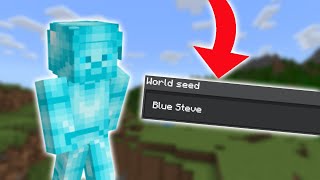 Playing The Blue Steve Seed In Minecraft Bedrock Edition! (1.21)