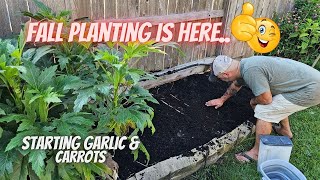 Planting Fall Garlic & Carrots || DHBG