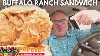 Popeyes® NEW Buffalo Ranch Chicken Sandwich.  Are The Chicken Wars Back?? | ZacknDad