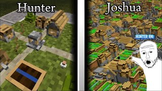 Hunter V.S Joshua V.S Luke [build battle village edition]