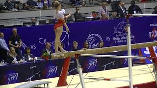 Lorette Charpy (Saint Etienne) - Top 12 Petite Finale - Lyon 2018 - Poutre