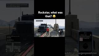 I think we need to have a little chat @RockstarGames #gta #funnyfail #gaming #semi