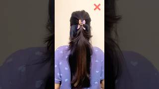 Stop doing like this ❌ || #hairstyle #hair #hairtutorial #shorts