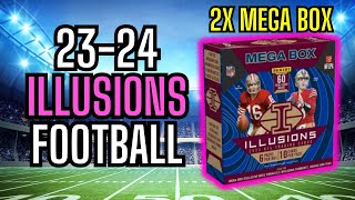 2x Mega Box | 2023-24 Panini Illusions Football NFL | Mega Box Retail Opening!