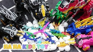 Dinosaur hatch an egg Tinysaur Mini Dinosaur Mecard with T-Rex Robot Toy Play - HaHaKidsToy