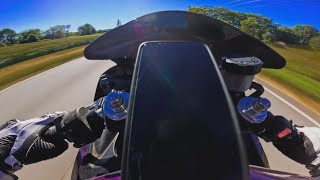 Sunday Ride | pops and bangs | Yamaha R6 | Pure Sound