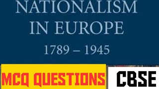 MCQ QUESTIONS FROM NATIONALISM IN EUROPE, HISTORY CHAPTER-1,Class-10, #HISTORYNATIONALISMINEUROPE