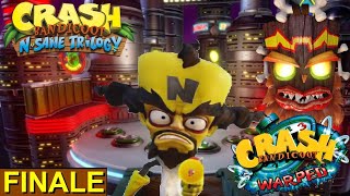 Crash Bandicoot: WARPED [Switch] playthrough levels 5-4 5-5 5-Boss | Cortex going down!