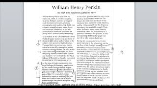 CAMBRIDGE BOOK 9 TEST 1 PASSAGE 1 READING ANSWERS/ WILLIAM HENRY PERKIN (DISCUSSION)