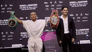 Isaac Pitbull Cruz meet Mike Tyson on Press Conference Faceoff