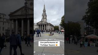 Live performance at Trafalgar Square is magical and beautiful😍 #trafalgarsquare #shortvideo #shorts