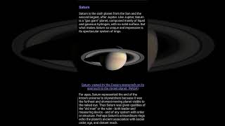 Know your Universe 🌠 : Saturn 🌐 the uniq planet #shorts #universe #saturn