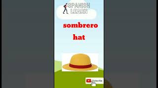 Hat Spanish language Vocabulary