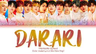 TREASURE (트레저) - 'DARARI (다라리)' Color Coded Lyrics/가사 (Han/Rom/Eng)