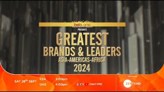 AsiaOne Magazine Greatest Brands & Leaders 2024 to be Telecasted on 28th Sep’24 ZEETV MENA