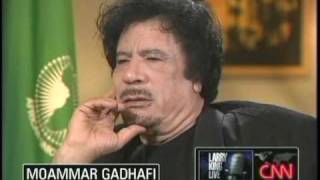 Moammar Gadhafi on Larry King 9/28/09 2 of 5