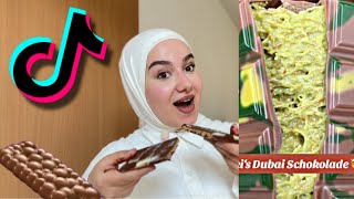 جربت اعمل شوكولا دبي chocolate dubai 💚ما توقعت النتيجة 😱