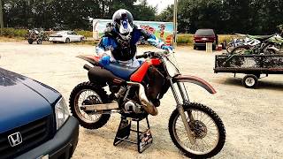 Worst Craigslist Honda CR500 test ride. Death machine!