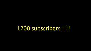 1200 Subscribers Celebration !!!