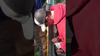 Horizontal PostMaster Privacy Fence Build Process | Butler Contracting #shorts