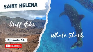 🇸🇭Scary WHALE SHARK snorkelling and Hiking CLIFFS at ST HELENA Island