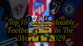 Ranking The Top 15 Most Valuable Football Clubs In The World In 2024 #shorts #football