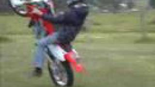 Wheelstanding Honda CR250R