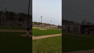 Ethan pitching and striking out old orchard beach player at second baseball game of the season!!!⚾