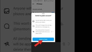 Switch to Private/Public || Instagram Account