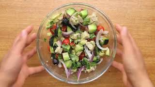 CHICKEN CUCUMBER AVOCADO SALAD | Good Life Recipe