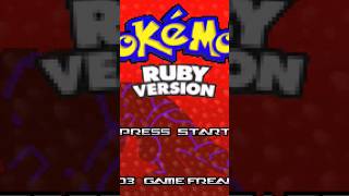 POKEMON RUBY Opening Intro - GBA Shorts #iykyk