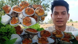 The BEST Eating CLAMS With Spicy Sauce Recipe Delicious | mukbang sroksre